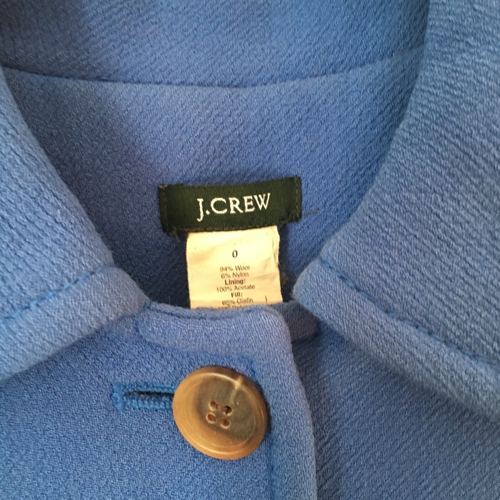 J. Crew coat - Periwinkle Blue